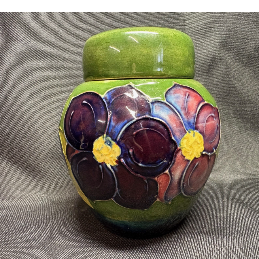 Moorcroft Ginger Jar in Hibiscus design - VIN1247H