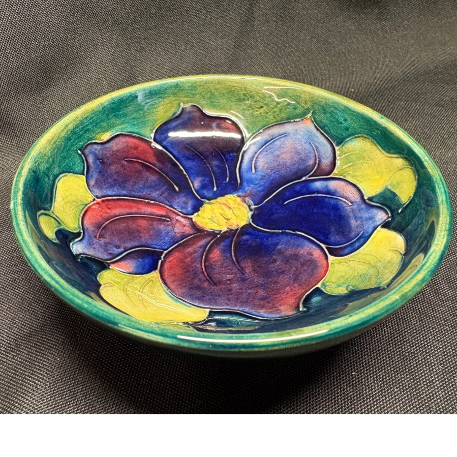 Moorcroft Clematis Footed Trinket - VIN1247J