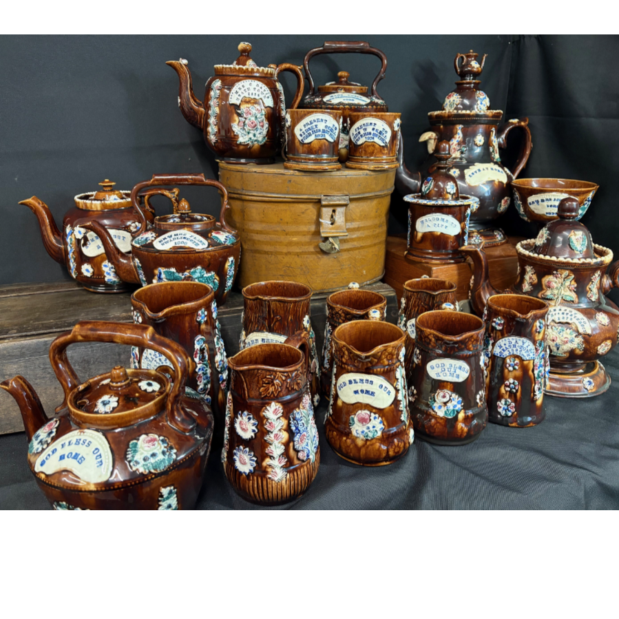 Victorian Measham Bargeware