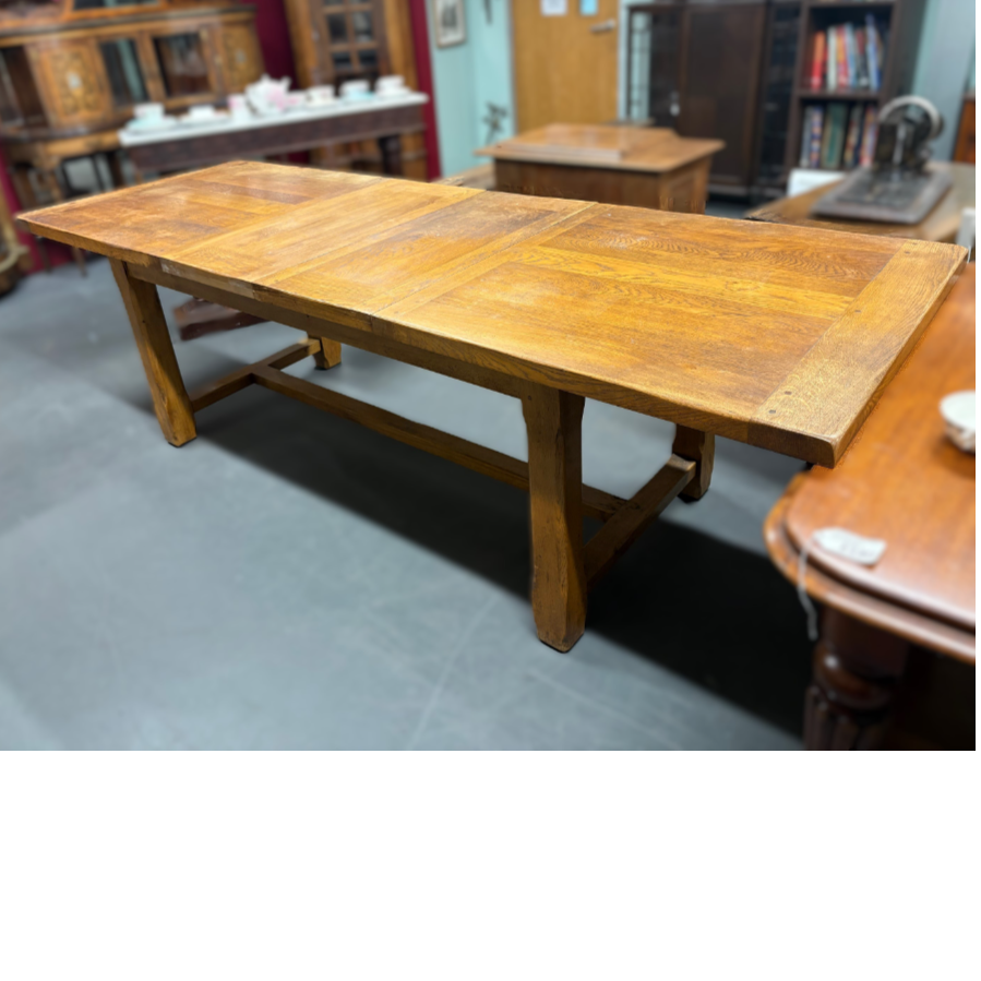 Farmhouse Solid Oak Extendable Dining Table – VIN1248A