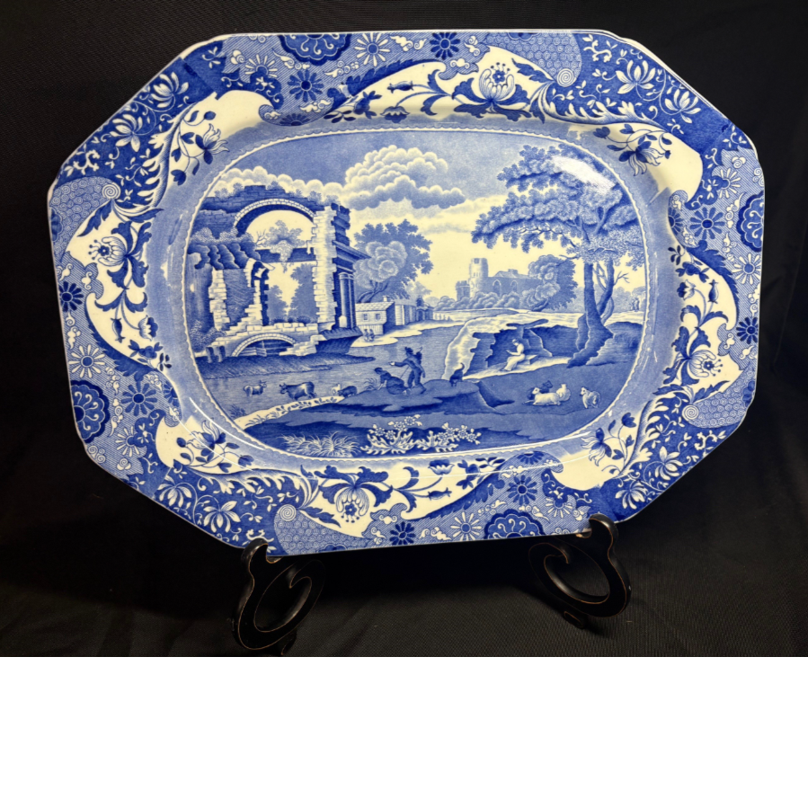 Copeland Italian Spode Blue & White Medium Serving Plate