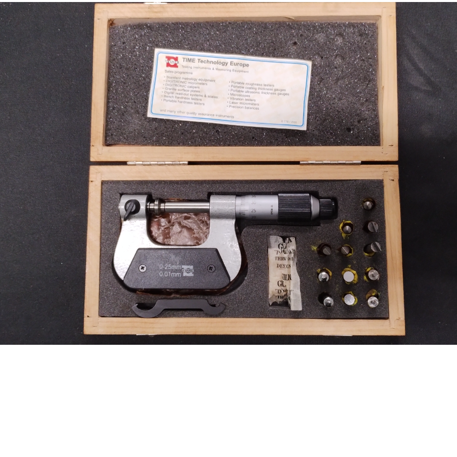 Time Universal Micrometer 0-25mm - Vin1253S
