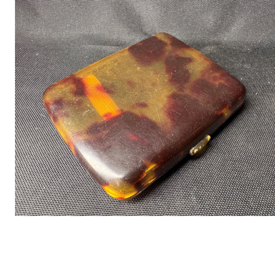 Vintage Bakelite Tortoiseshell Cigarette/Card Case - VIN1145J Vintage Bakelite Tortoiseshell Cigarette/Card Case - VIN1145J