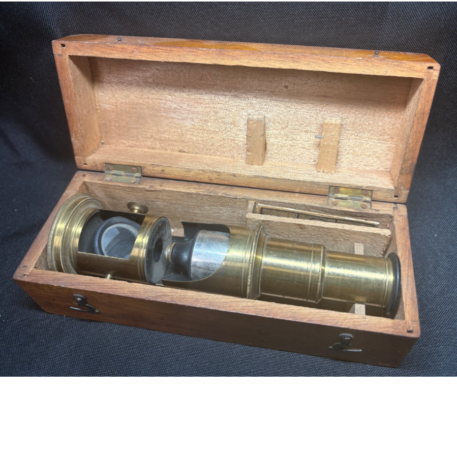 Vintage Brass Field Microscope - VIN1117W
