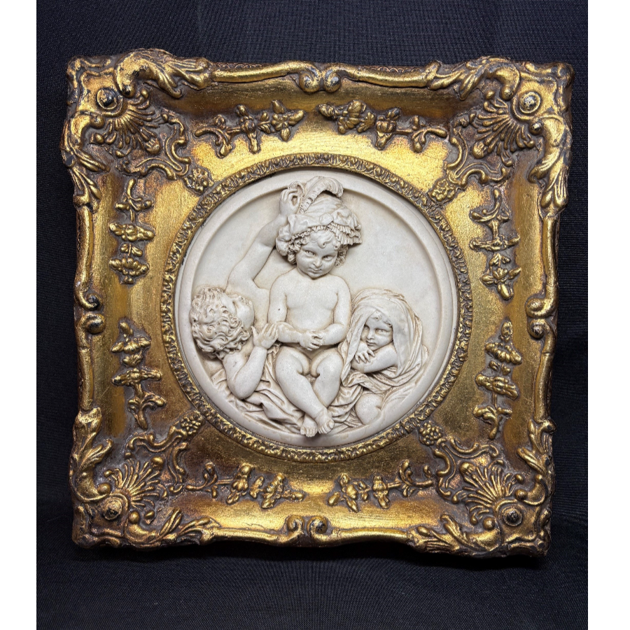 Enrico Braga Antique Italian Marble Relief Plaque - VIN1249Q Enrico Braga Antique Italian Marble Relief Plaque - VIN1249Q