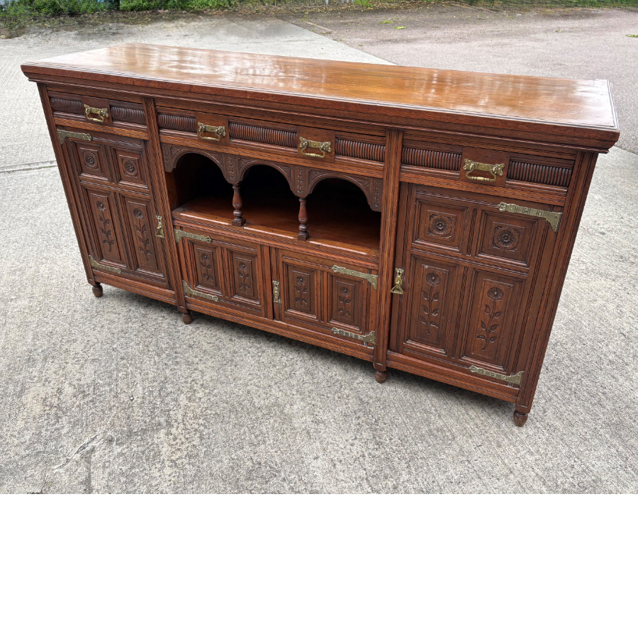Late 19th century Aesthetic Movement Oak Sideboard - VIN1254K Late 19th century Aesthetic Movement Oak Sideboard - VIN1254K