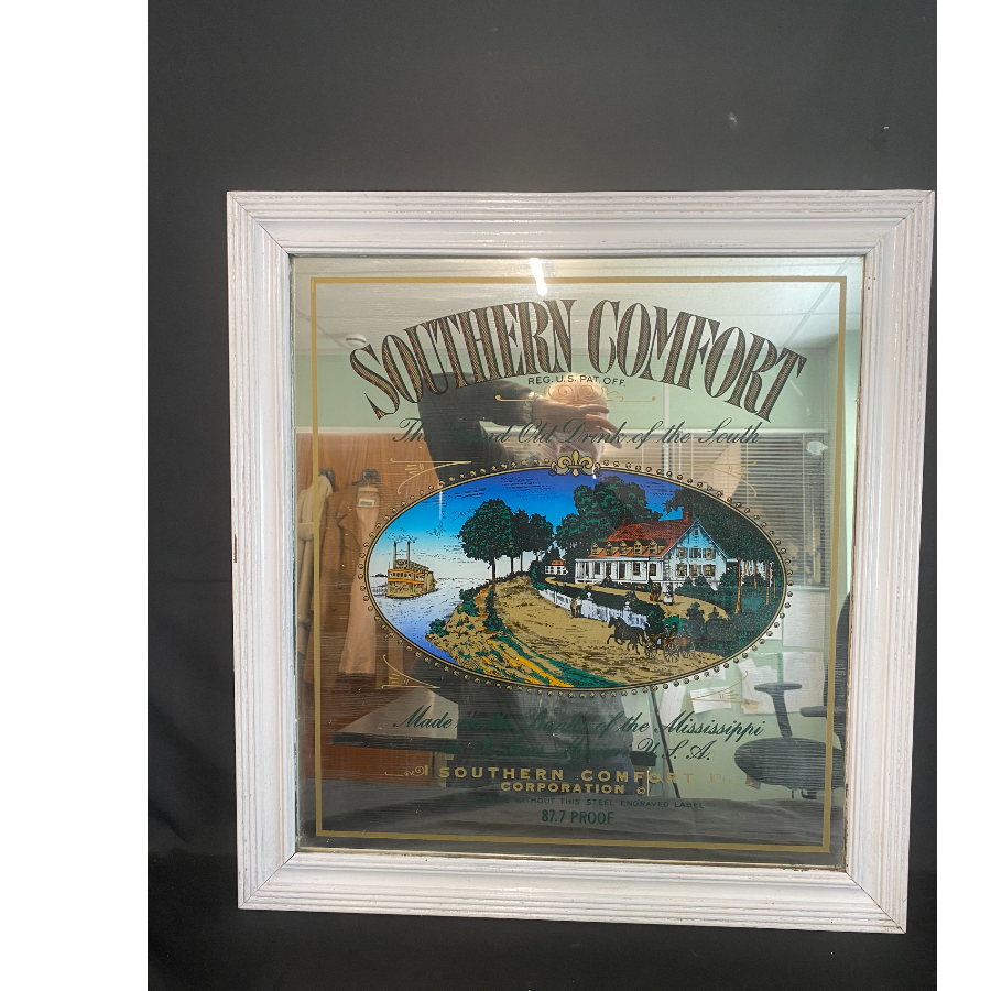 Vintage 1970’s Southern Comfort advertising pub mirror Vin 1253h