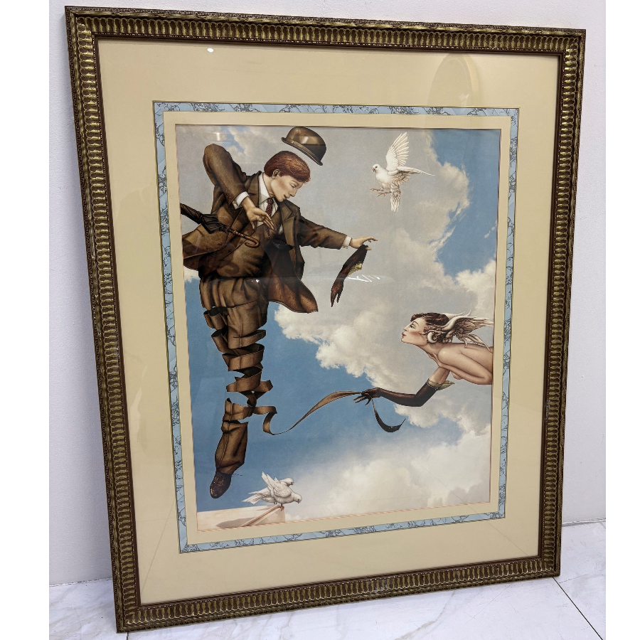 The famous print by artist Michael Parkes, titled The Unwinding. Framed and glazed - VIN1252C The famous print by artist Michael Parkes, titled The Unwinding. Framed and glazed - VIN1252C