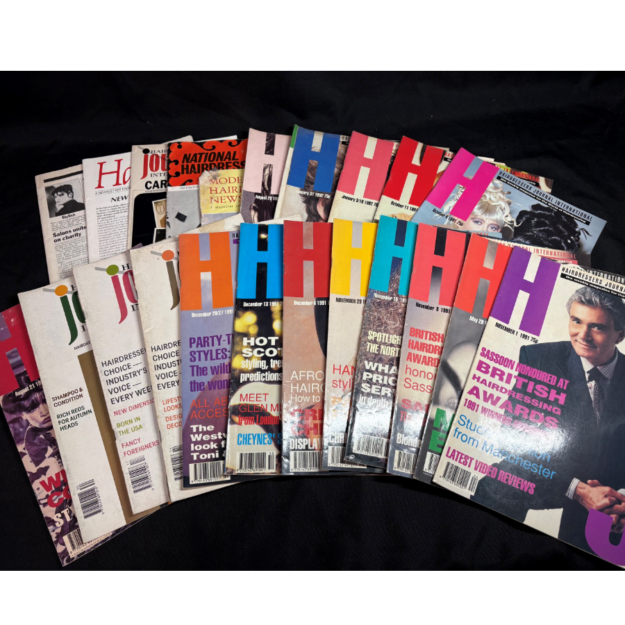 Collection of 1990's Hairdressing Magazines Collection of 1990's Hairdressing Magazines