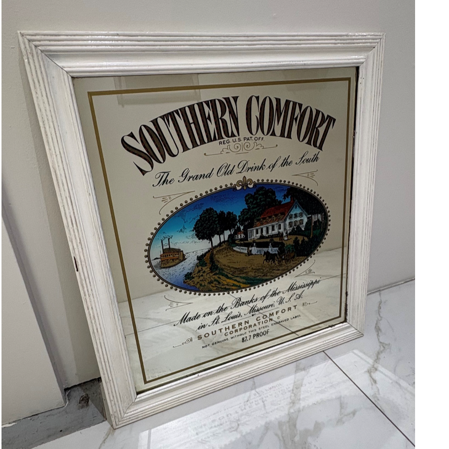 Vintage 1970’s Southern Comfort Advertising Pub Mirror - VIN1253H Vintage 1970’s Southern Comfort Advertising Pub Mirror - VIN1253H