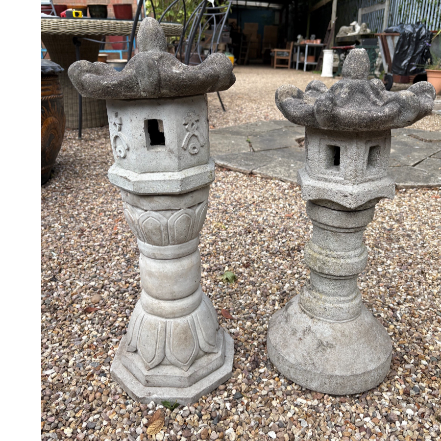 Smaller Japanese Pagoda Sculptures - VIN1256C - 2 available - £50 EACH Smaller Japanese Pagoda Sculptures - VIN1256C - 2 available - £50 EACH