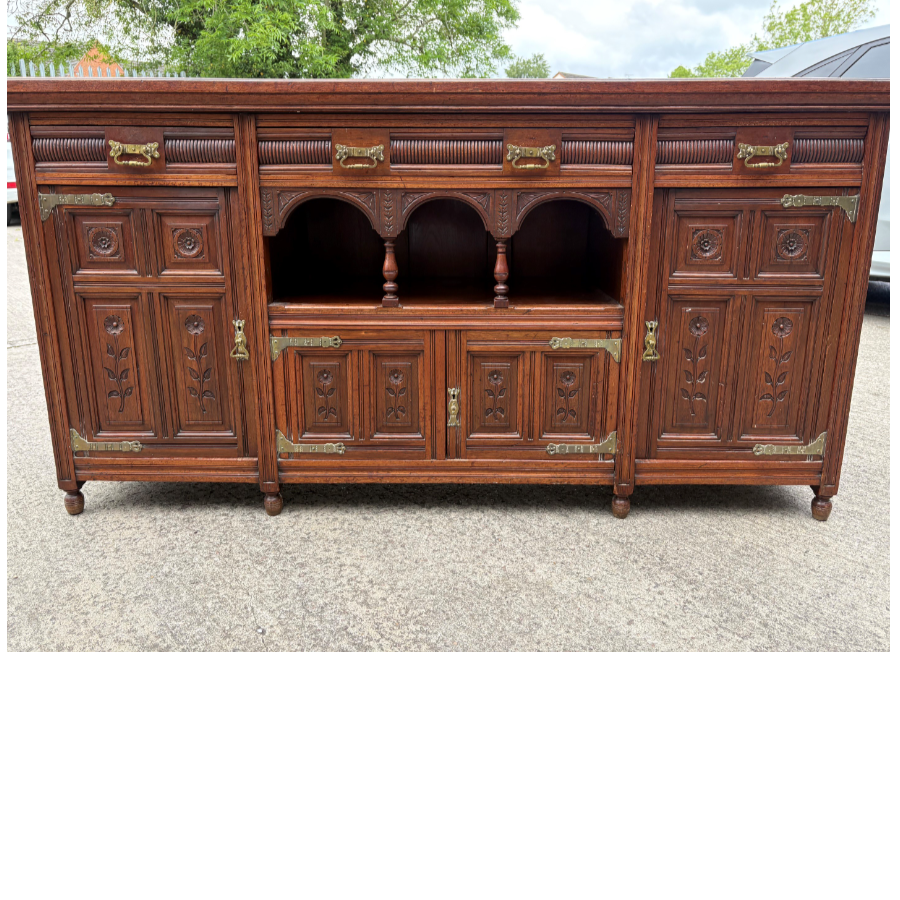 Late 19th century Aesthetic Movement Oak Sideboard - VIN1254K