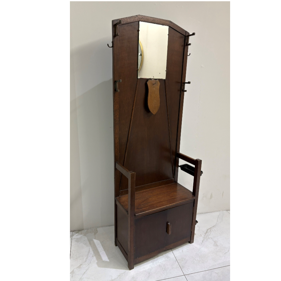 Art Deco Oak Hall Stand - VIN1258A Art Deco Oak Hall Stand - VIN1258A