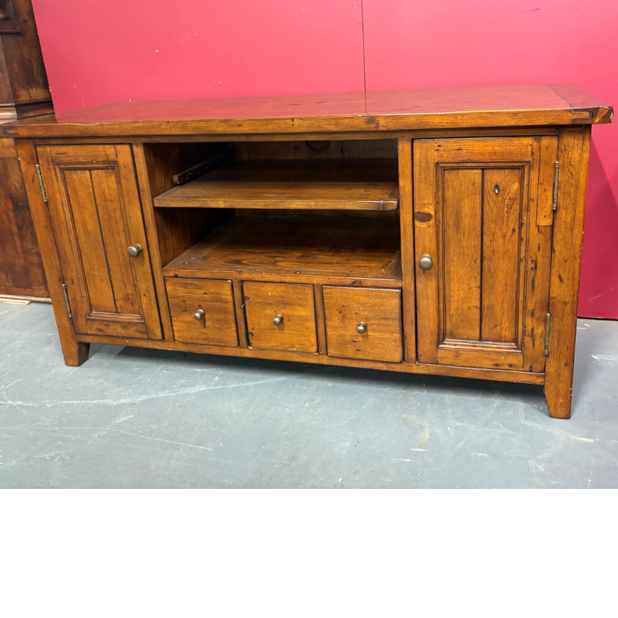 Media Unit In Reclaimed Solid Pine - VIN1267U