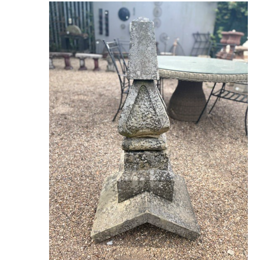 Antique Victorian Original 19th Century Large Stone Finial/Pier Cap - VIN1275H Antique Victorian Original 19th Century Large Stone Finial/Pier Cap - VIN1275H