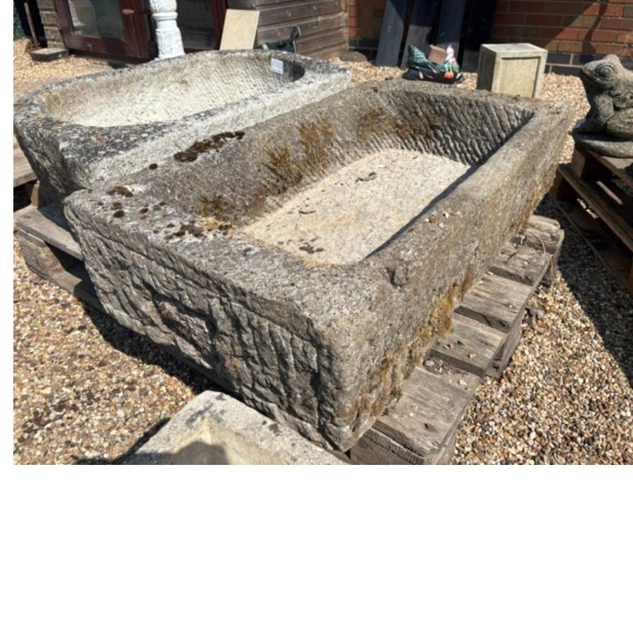 Antique Original Carved Stone Trough - VIN1275B Antique Original Carved Stone Trough - VIN1275B