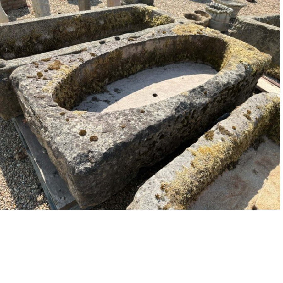 Antique Original Carved Stone Trough - VIN1275A1 Antique Original Carved Stone Trough - VIN1275A1