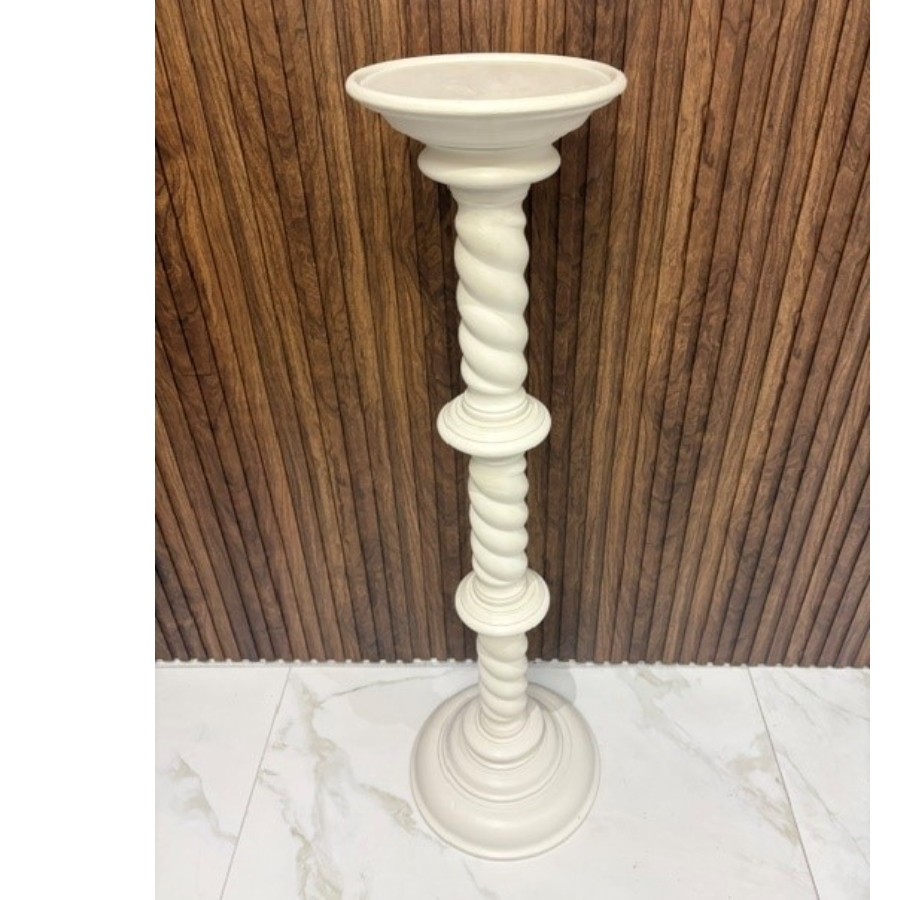 Vintage Barley Twist Solid Wood Plant Stand - VIN1276D Vintage Barley Twist Solid Wood Plant Stand - VIN1276D