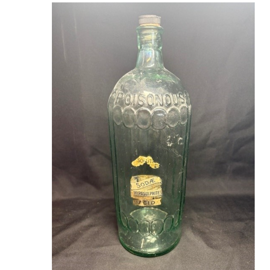 Antique Glass Poison Bottle - VIN1266Q