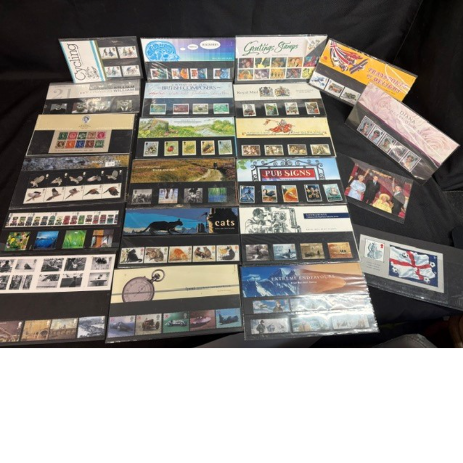 Collection Of Vintage Royal Mail Mint Presentation Packs (2)
