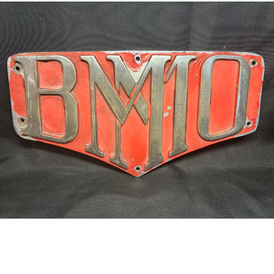 Original cast metal name plate, BMMO (Birmingham & Midland Motor Omnibus Co. Ltd) - VIN1273M Original cast metal name plate, BMMO (Birmingham & Midland Motor Omnibus Co. Ltd) - VIN1273M