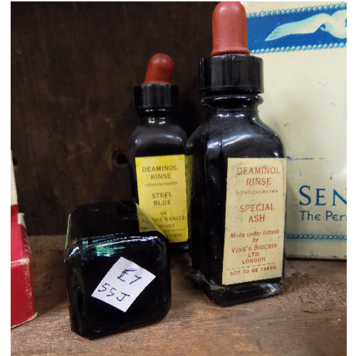 Vintage Deaminol Rinse Bottles VIN55J