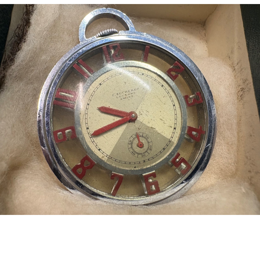 C.Bucherer Lucerne Swiss Skeleton Pocket Watch - VIN1276M C.Bucherer Lucerne Swiss Skeleton Pocket Watch - VIN1276M