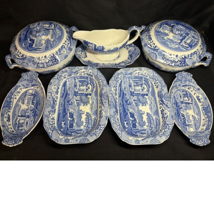 Spode Blue Italian Dinnerware/Serving Dishes - VIN1282M Spode Blue Italian Dinnerware/Serving Dishes - VIN1282M
