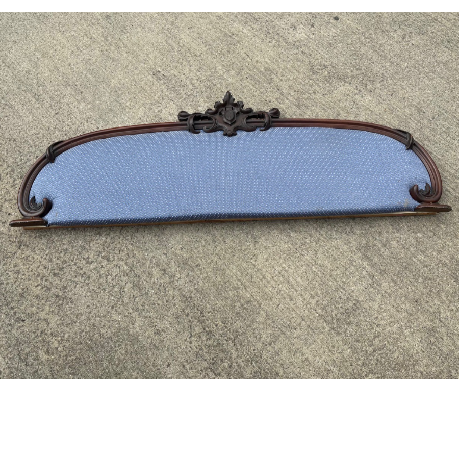 Large Antique mirror frame at present with material fitted - VIN1269M Large Antique mirror frame at present with material fitted - VIN1269M