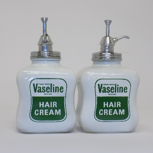 Vintage Vaseline Hair Cream Bottle VIN55Q