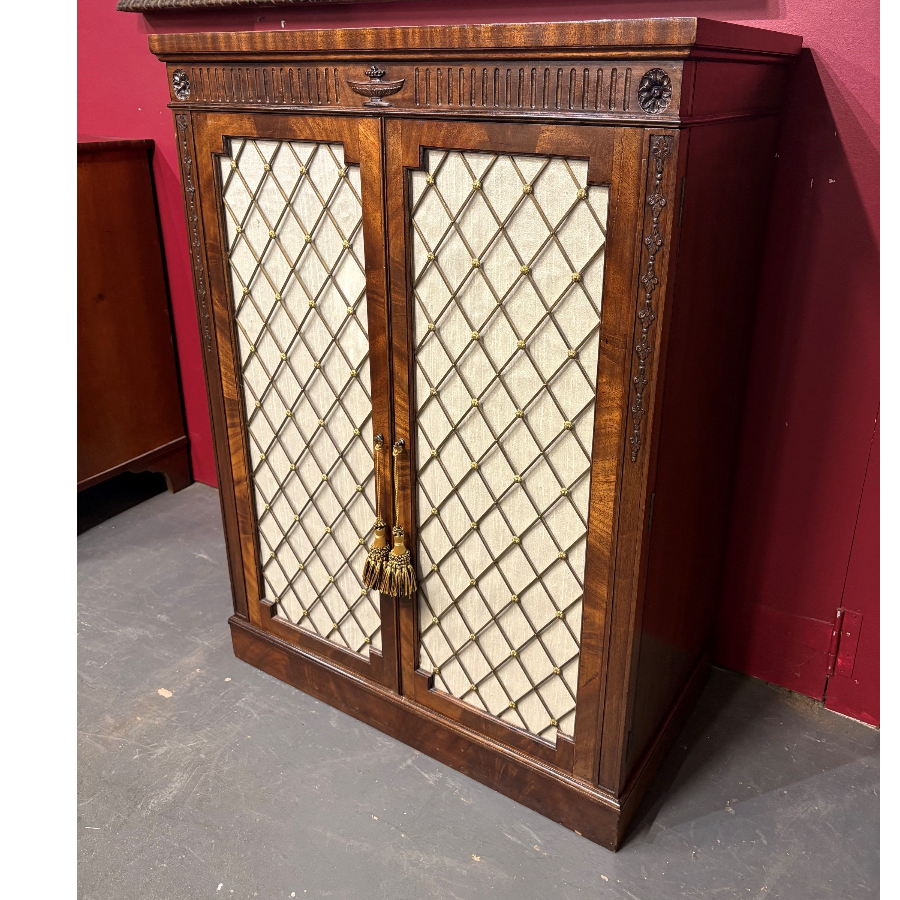 Antique English Regency Style Side Cabinet - VIN1286H Antique English Regency Style Side Cabinet - VIN1286H