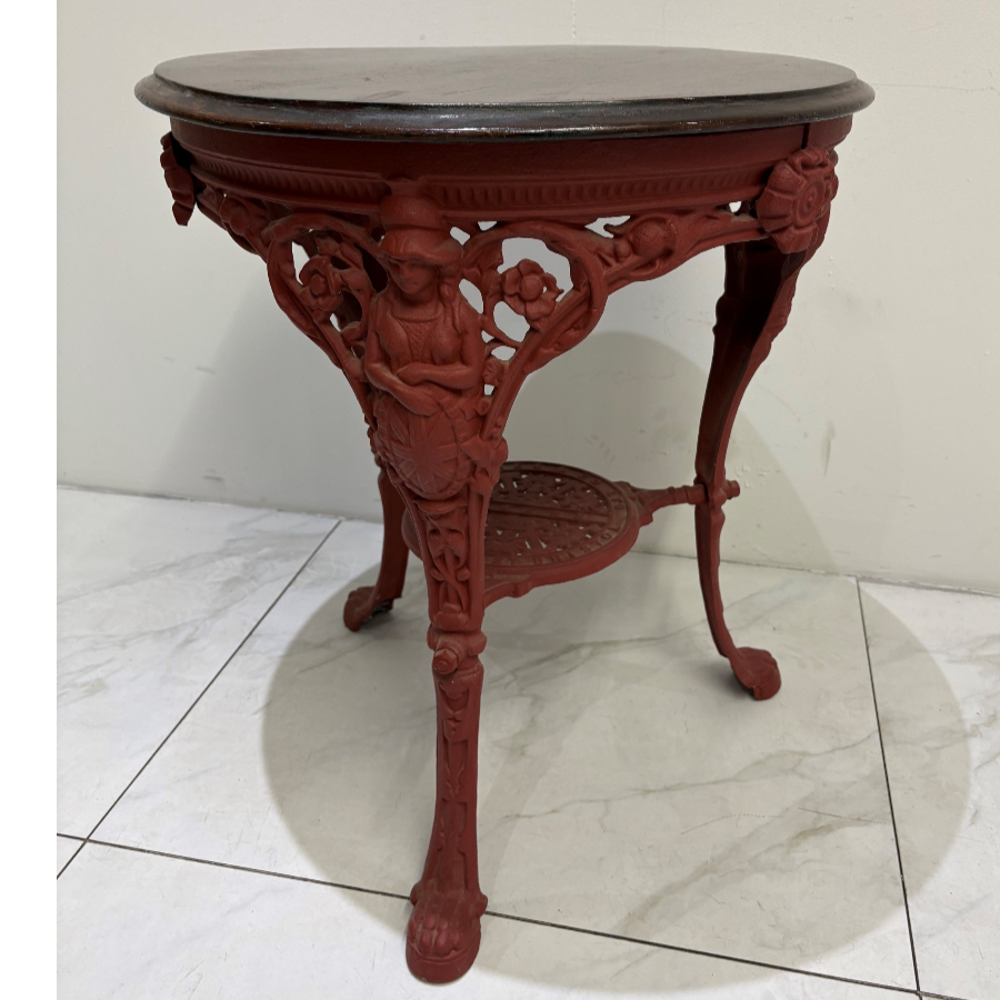 Antique ‘Britannia’ Cast Iron Pub Table – G. Jones & Co. (Bristol) & E.E. Smith (Leicester) - VIN1290Q