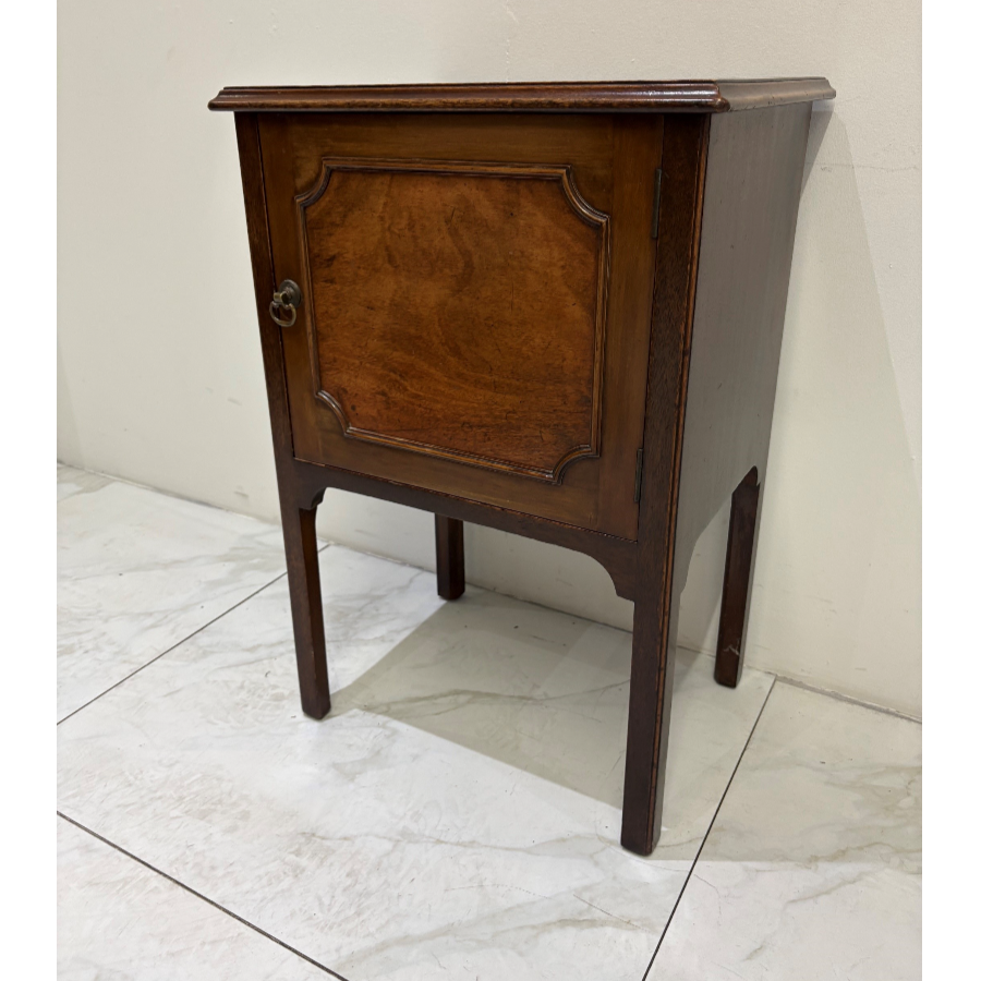 Antique Edwardian Mahogany Bedside Cabinet - VIN1285K Antique Edwardian Mahogany Bedside Cabinet - VIN1285K