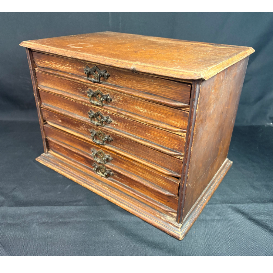 Antique late Victorian/Edwardian Set of 6 Drawers - VIN1283K Antique late Victorian/Edwardian Set of 6 Drawers - VIN1283K