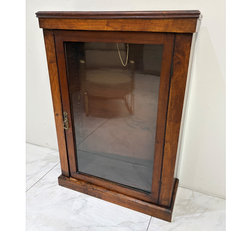 Antique Edwardian Oak Glazed Display Cabinet - VIN1290L Antique Edwardian Oak Glazed Display Cabinet - VIN1290L