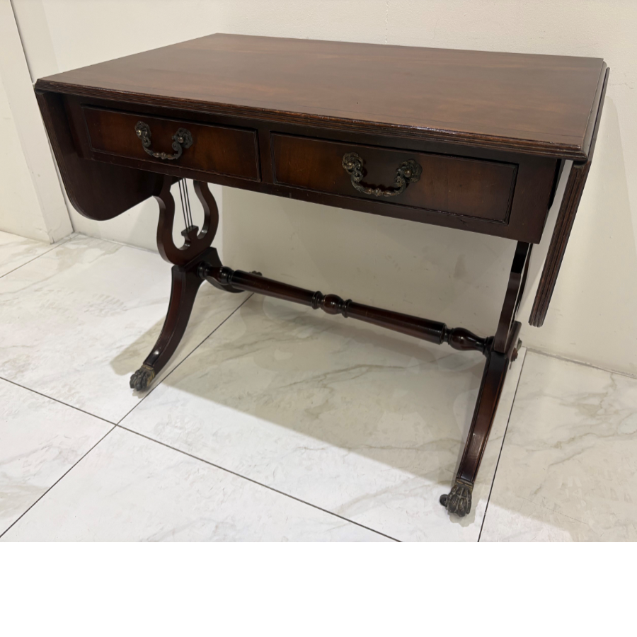 Regency-style mahogany drop-leaf sofa/hallway table - VIN1285R Regency-style mahogany drop-leaf sofa/hallway table - VIN1285R