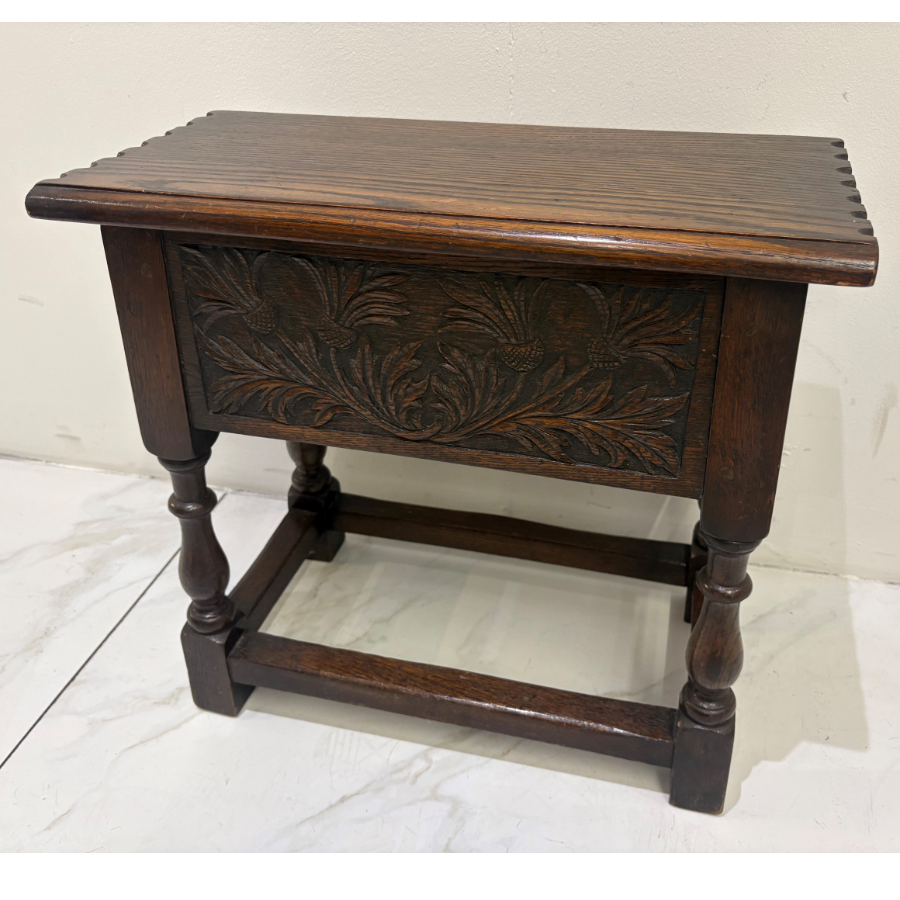 WW2 Memorabilia Is This Oak Box Stool Stamped 1944  - VIN1276X
