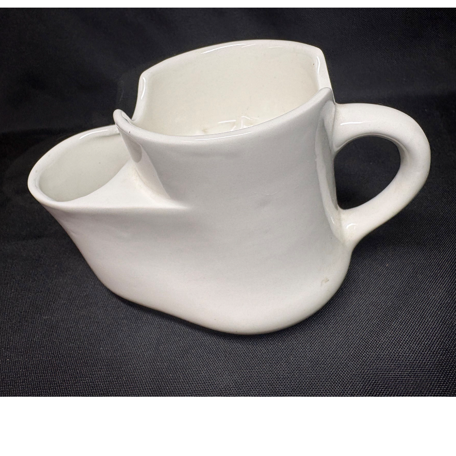 Plain White Burleigh Shaving Mug Plain White Burleigh Shaving Mug
