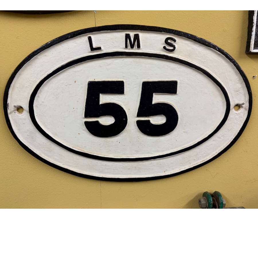 London Midland Scottish Rail (L M S) cast iron bridge plate number 55 - VIN1293G