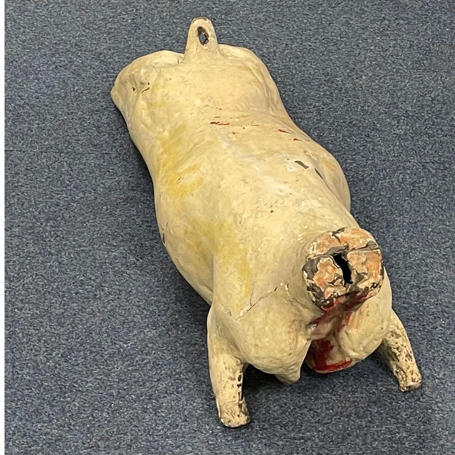 Antique paper mache pig carcass originally hung up in a butcher’s shop as advertising - VIN1303A Antique paper mache pig carcass originally hung up in a butcher’s shop as advertising - VIN1303A