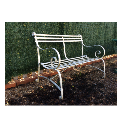 Vintage metal framed bench  VIN482M