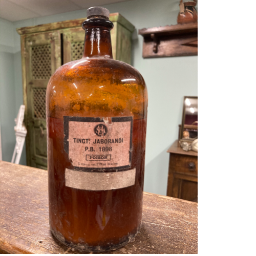 Old Tinct Jaborandi Bottle VIN351E