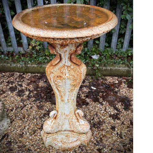 Original 1920s cast iron bird bath VIN499F