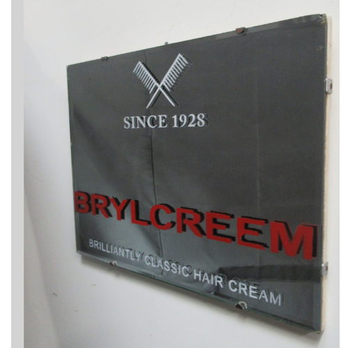 A Vintage 1940's Brylcreem Barber Shop Advertising Mirror VIN377G