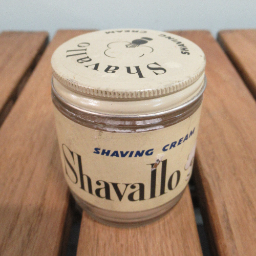 Vintage Shavallo Shaving Cream Jar VIN280S