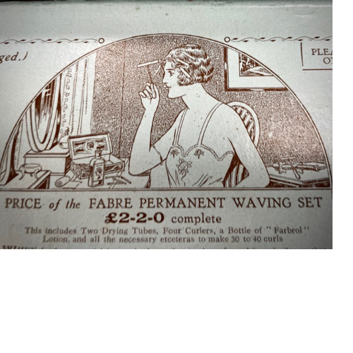 1925 boxed Fabre Permanent Waving Set VIN35E