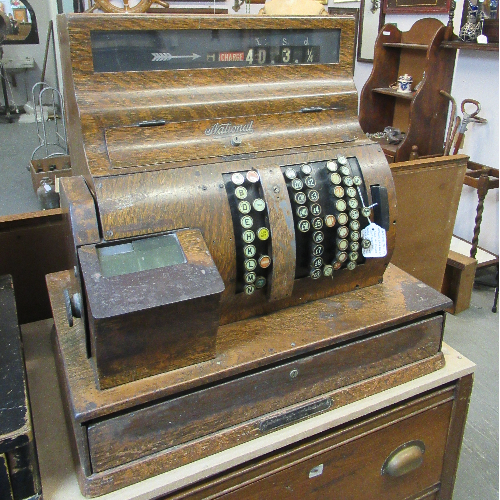 Antique Till by National Cash Reg.Co VIN385A