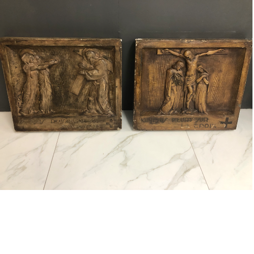 Vintage “Stations of the Cross” plaques VIN535Y