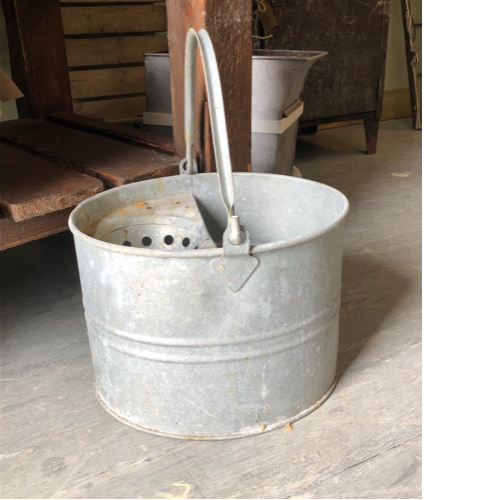 Galvanised mop bucket VIN579J