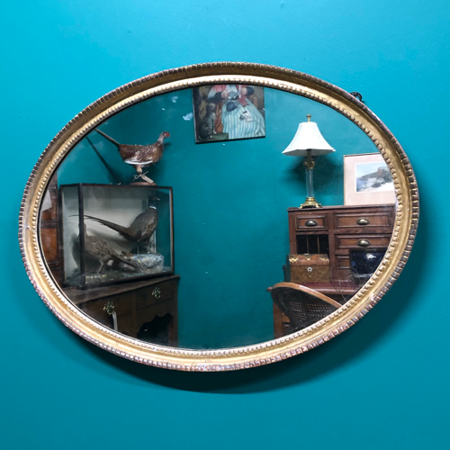 Vintage oval mirror VIN573C